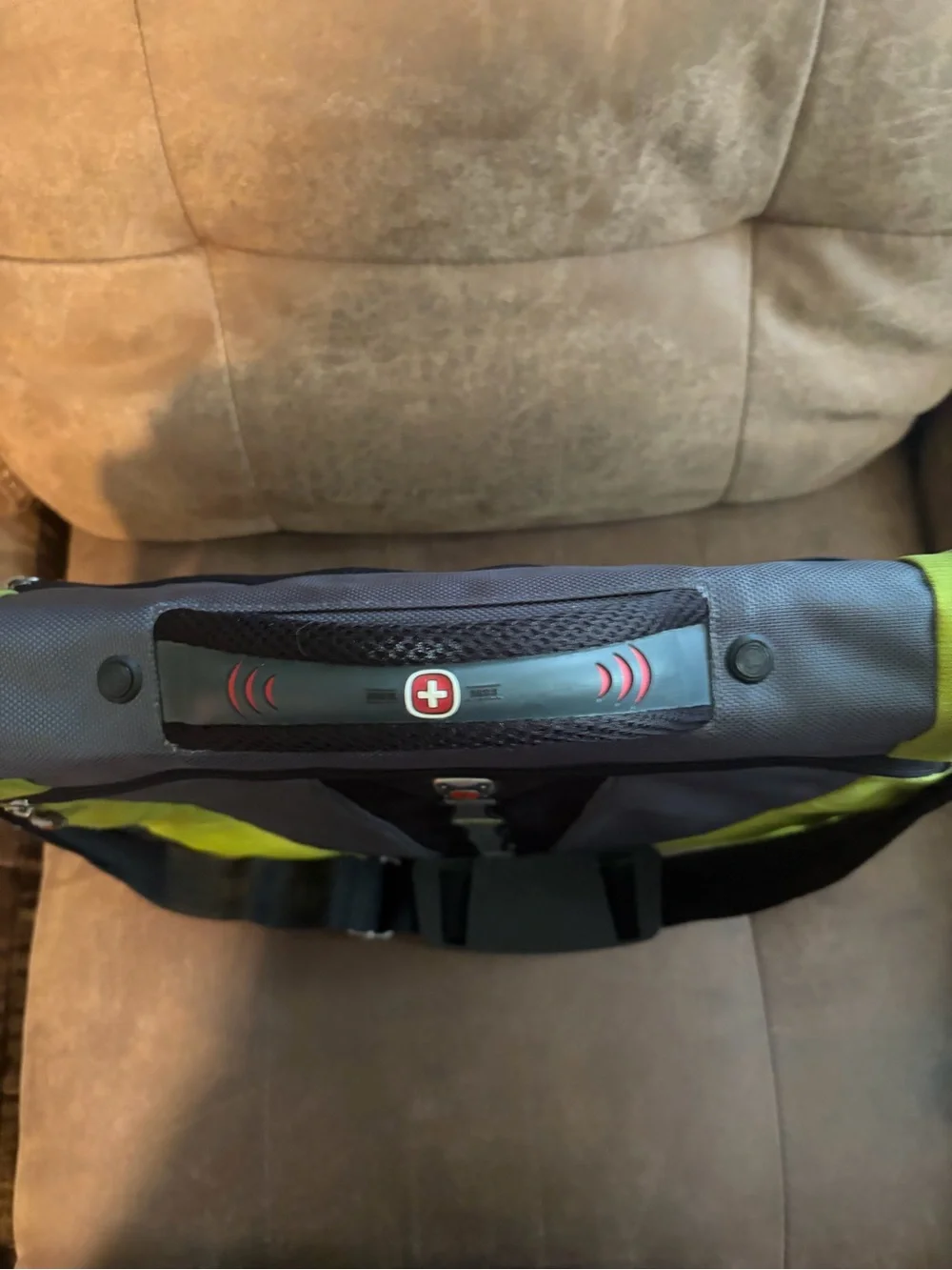 Swissgear Laptop💻Messenger Bag💼by Wenger Padded Bag Swiss Army Gray Canvas 15